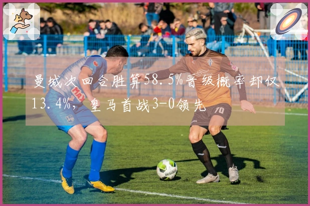曼城次回合胜算58.5%晋级概率却仅13.4%，皇马首战3-0领先